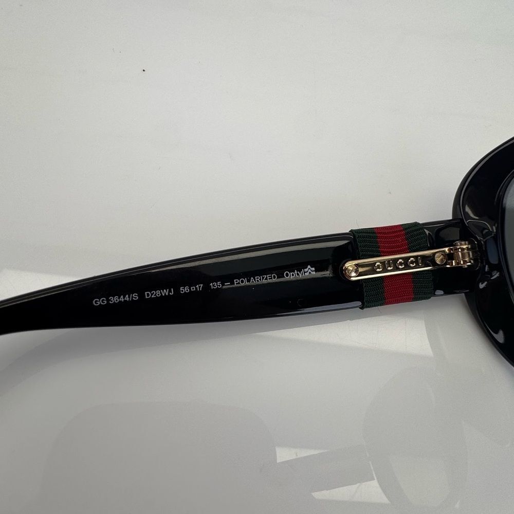 Rare Authentic Vintage Web Gucci GG 3644/S D28WJ Black 56mm Polarized Sunglasses - Picture 11 of 15